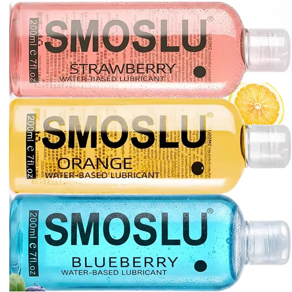 200ml Strawberry Lubricant Water Based Personal Gel for Men Women Intimate Massage Non-Greasy Easy Clean Soft Touch
