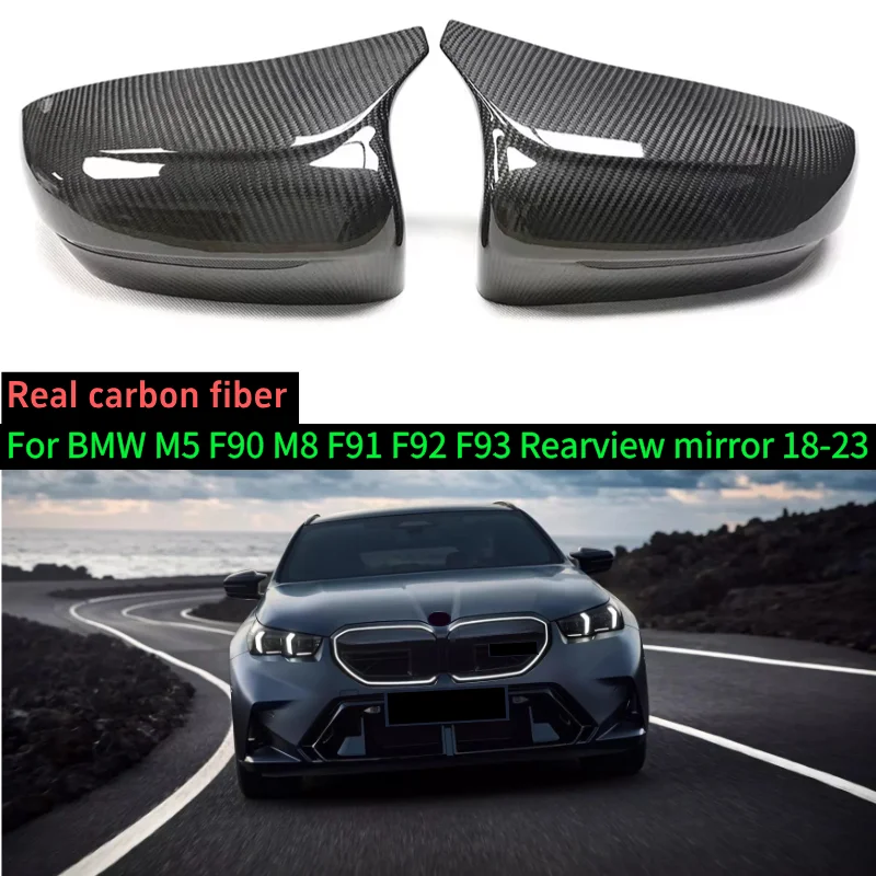 Voor BMW M5 F90 M8 F91 F92 F93 Koolstofvezel Spiegel Cover Echt Koolstofvezel Spiegel Behuizing Upgrade Vervanging Deel 18-23
