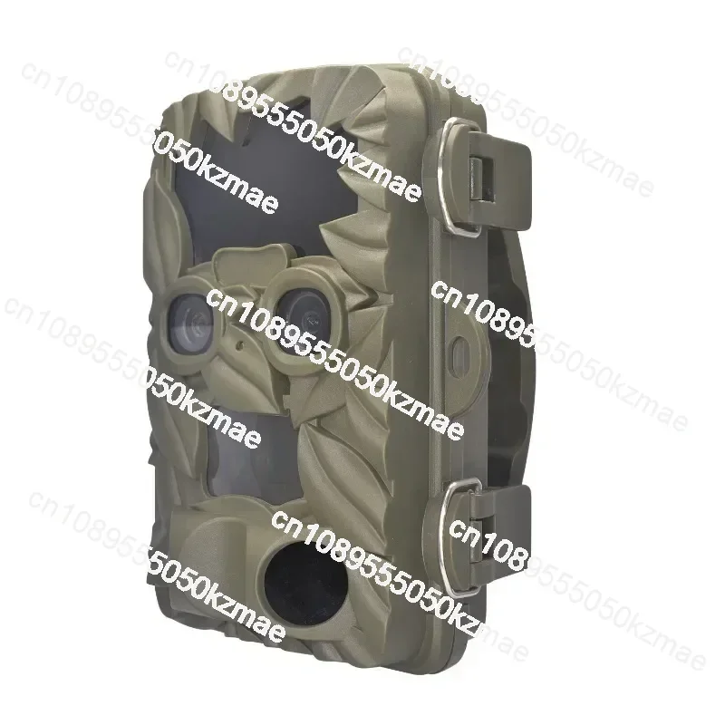 Dual-lens 4K trail camera - 35m infrared long-range night vision, 512GB wildlife hunting camera, waterproof sports activation