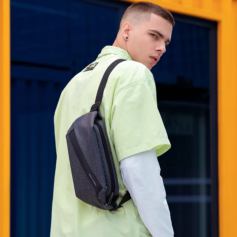 Chest bag men casual sports crossbody bag riding street shoulder chest bag men