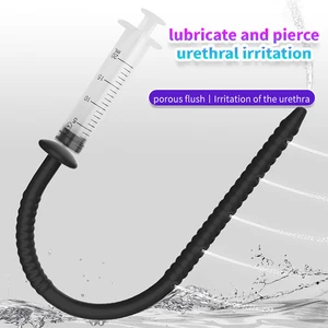 3 Ukuran Silikon Uretra Suara Penis Masukkan Dilator Stimulasi Kateter Kesucian Steker Penis Berongga dengan Sumbat Mainan Seks untuk Pria 10 dilator uretra penjualan terbaik - №