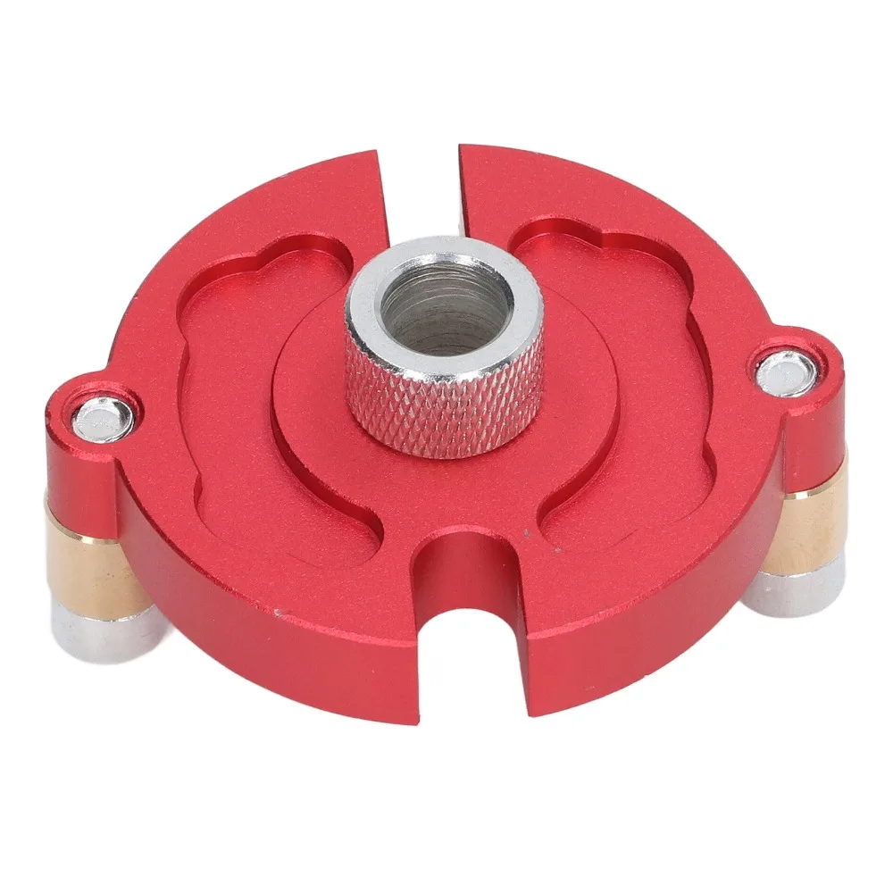Aluminum Alloy Self Centering Doweling Jig Anodized Self Center Hole Puncher Locator with 8 Drill Bushings High Hardness