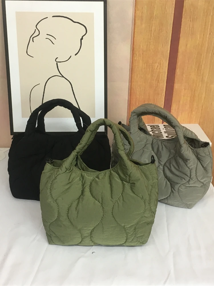 

Cute Embroidered Crossbody Buet Bag Casual Korean Sle Canvas Bag for Young Women Small Size Diamond Pattern Leisure Handbag