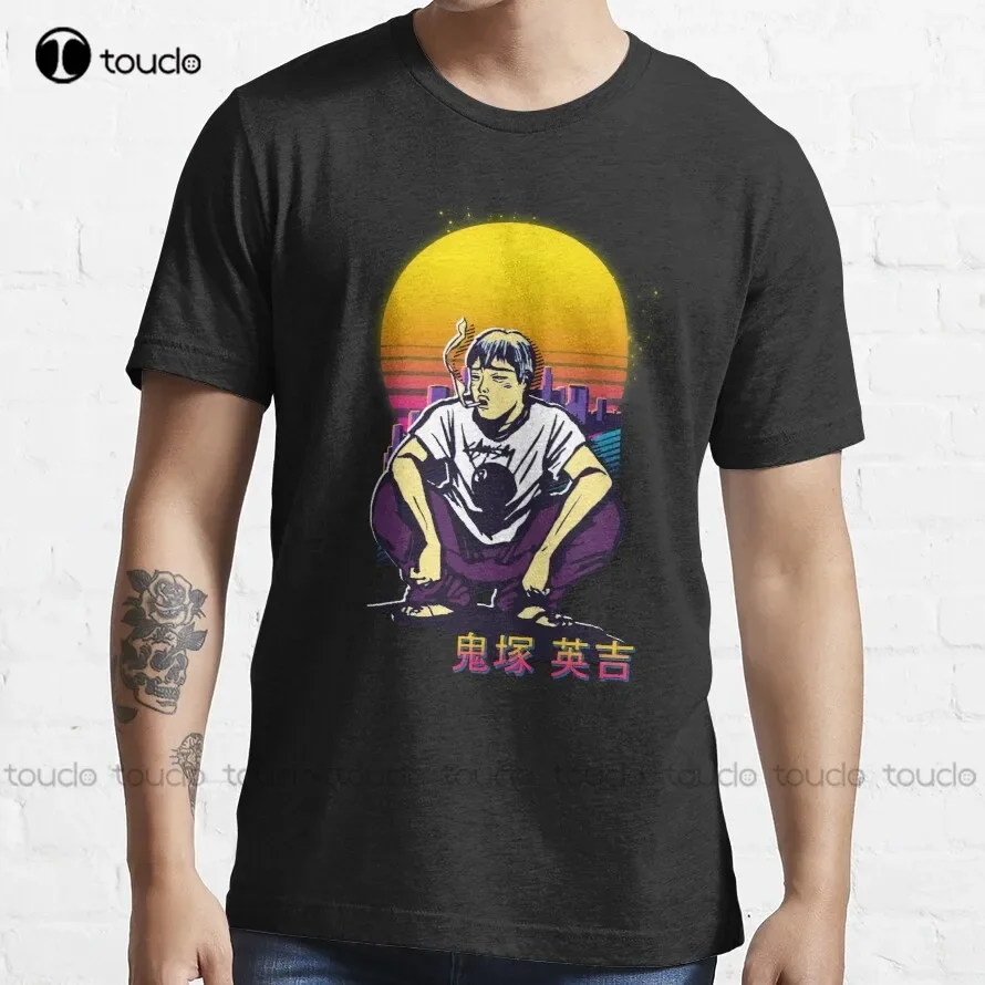 Gto - Eikichi Onizuka Retrowave Trending T-Shirt White Button Down Shirt Women Cotton Outdoor Simple Vintag Casual Tee Shirts