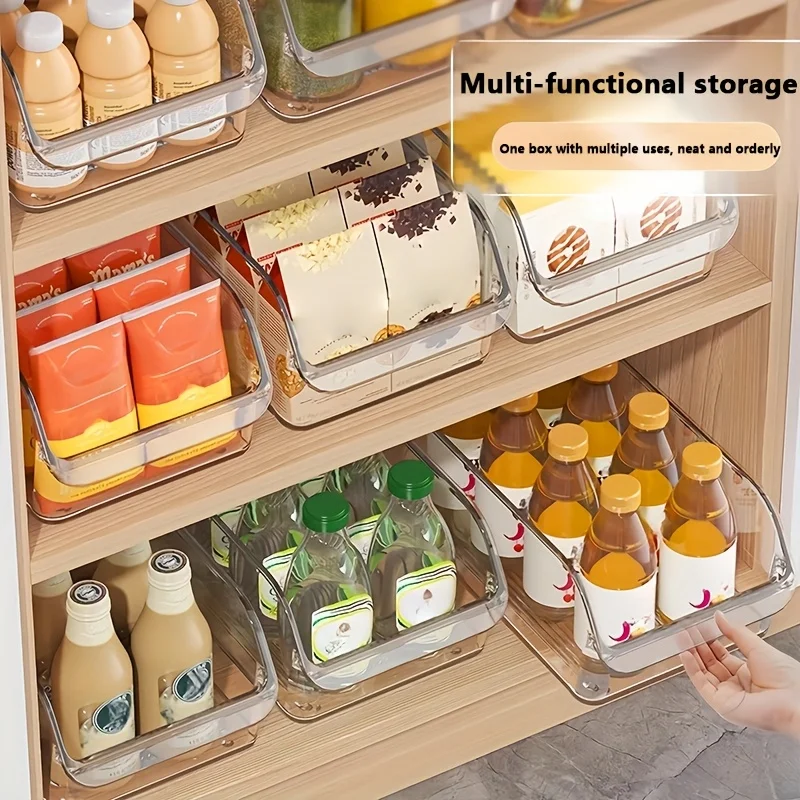 Refrigerator Organizer Bins Soda Cans Dispenser Beverage Bottle Holder Fridge Organizer Pantry Organizer kitchen Storage Rack