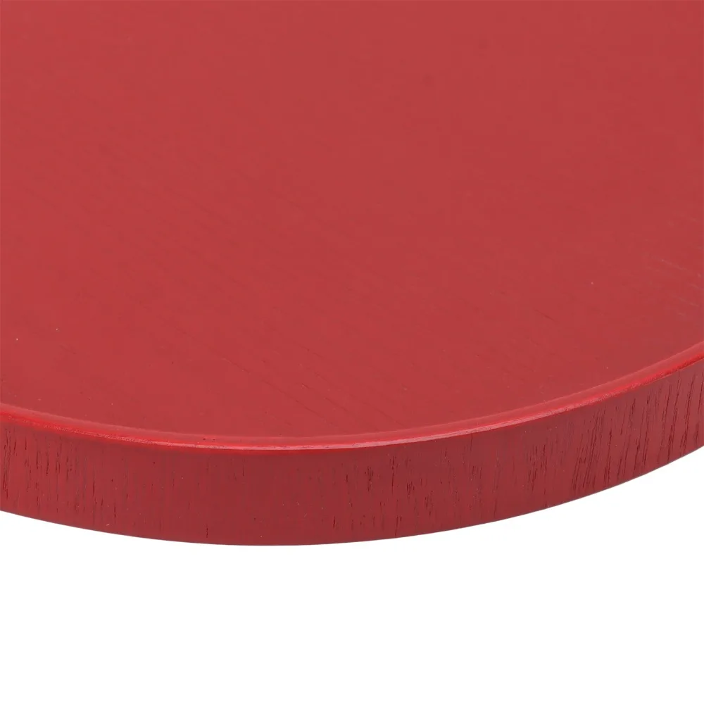 Food Meals Serving Wooden Tea Tray Wine Red Round Wooden Serving Tray Solid Wood Raised Edges Red Serving Tray Tea House