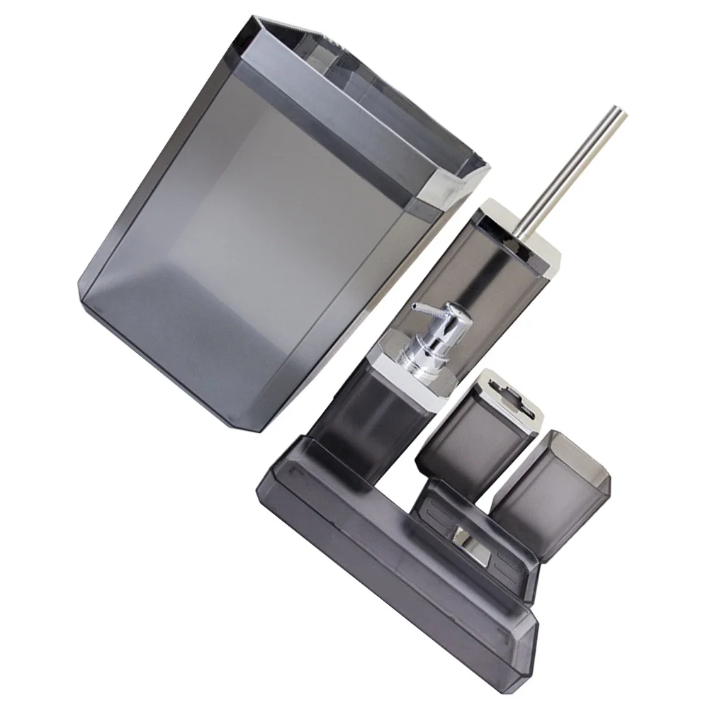 

1Set Bathroom Washing Accessory Set Premium Quality Stylish Design Toothbrush Holder Soap Dish Liquid Bottle Hotel Home