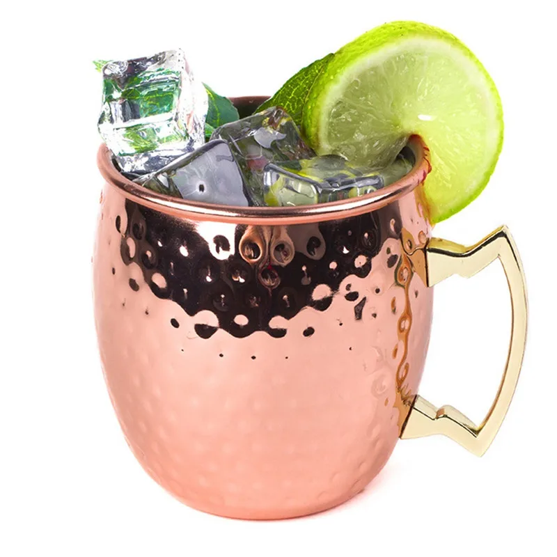 Moscow Cocktail Cup Bar Copper Plated Beer Mugs Bachelorette Party Drinkware 500ml Beer Cup With Handle