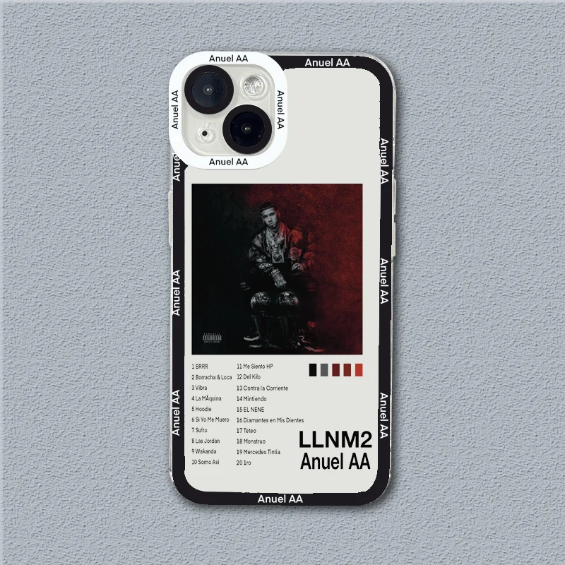 Anuel AA Real Hasta La Muerte Miękkie, przezroczyste etui na telefon do iPhone\'a 16 etui iPhone 11 12 13 14 15 Pro Max XS X XR 7 8 16 Plus Cover