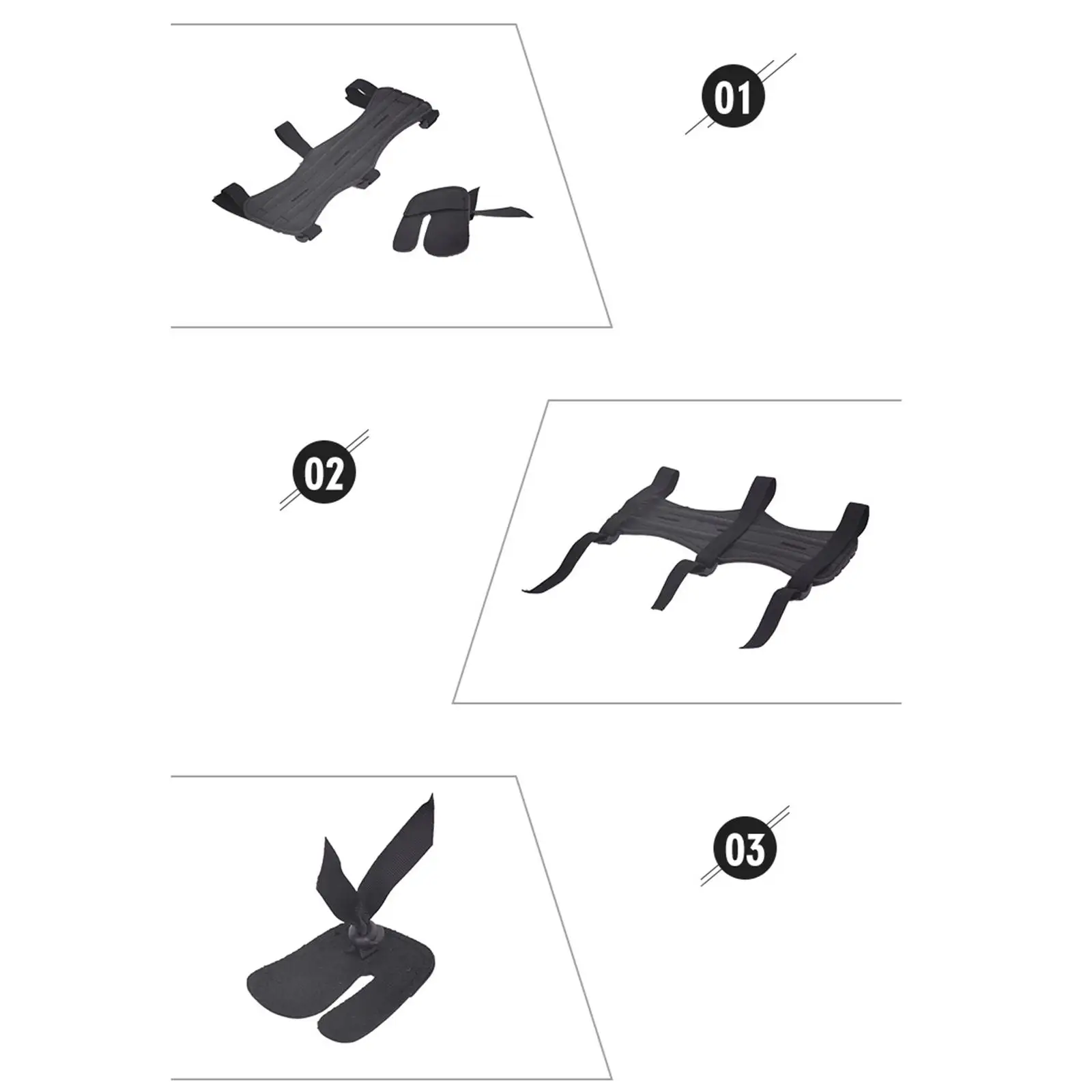 

Leather Arm Guard and Thumb Release Archery Finger Protector Set Adjustable Safety Gear Kit for Outdoor Practice Adults