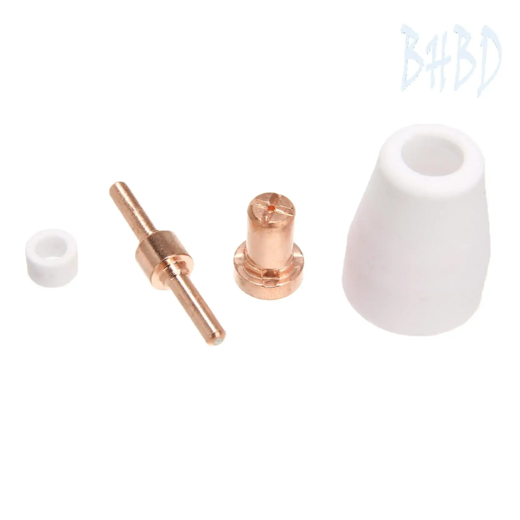 

BHBD-130Pcs Plasma Cutter Tip Electrodes & Nozzles Kit Consumable Accessories For PT31 30 40 50 Plasma Cutter Welding Tools