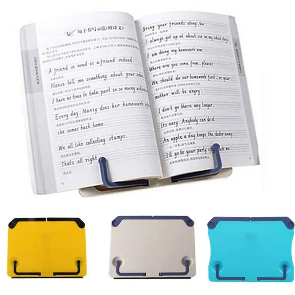 

Adjustable Book Holder Folding Portable Music Score Recipe Bookend Sturdy Reading Books Rack School Office