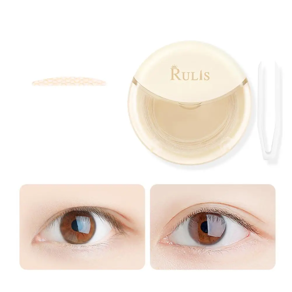 Doppeltes Augenlid band unsichtbares doppeltes Augenlid selbst klebende Aufkleber Spitze Eye Lift Strip Gaze Mesh-Lace Tape Eye Tape Tool