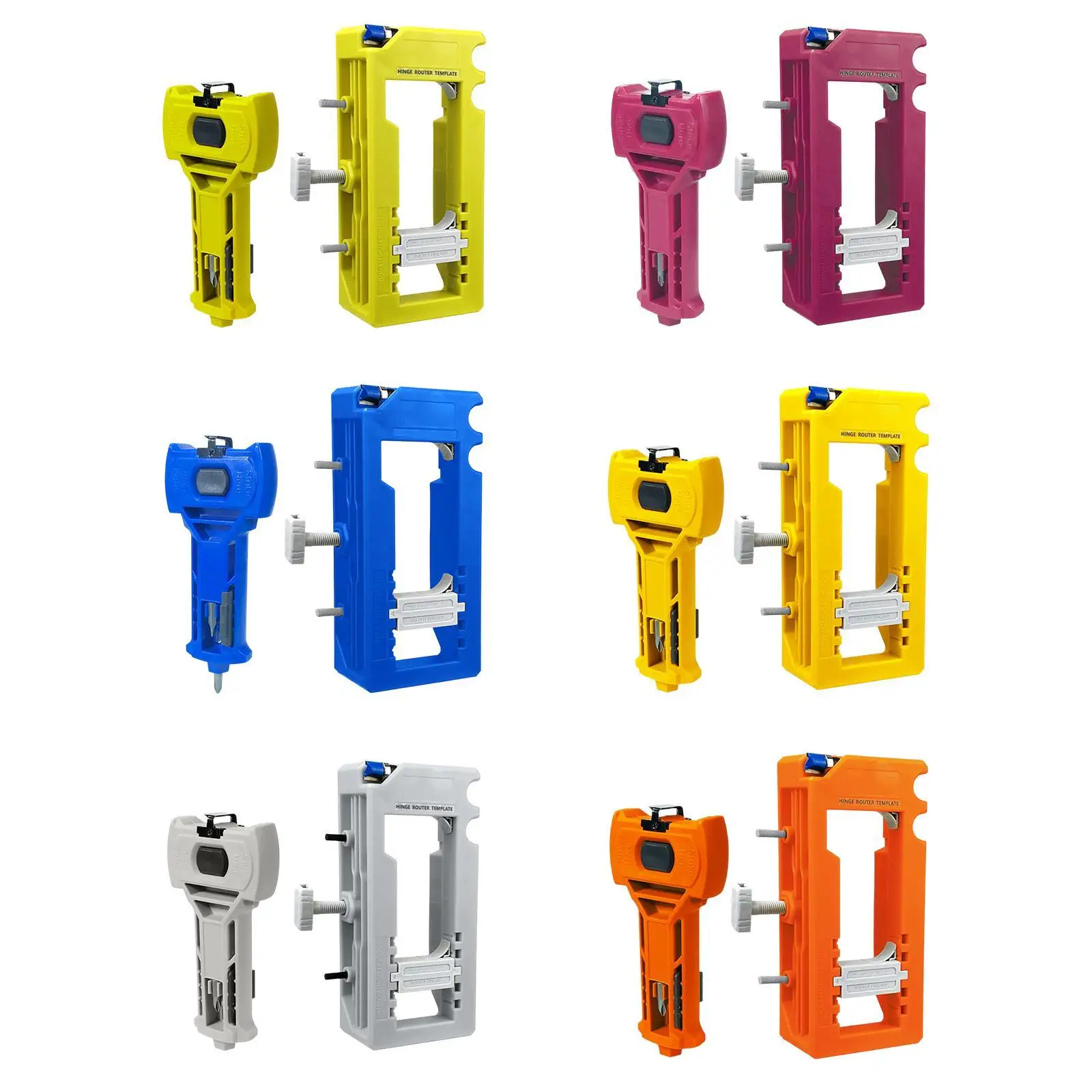 Door Hinge Jig Practical Easy to Install Wear Resistant Convenient Portable Hand Tool Hinge Installation Kit for DIY Carpenter