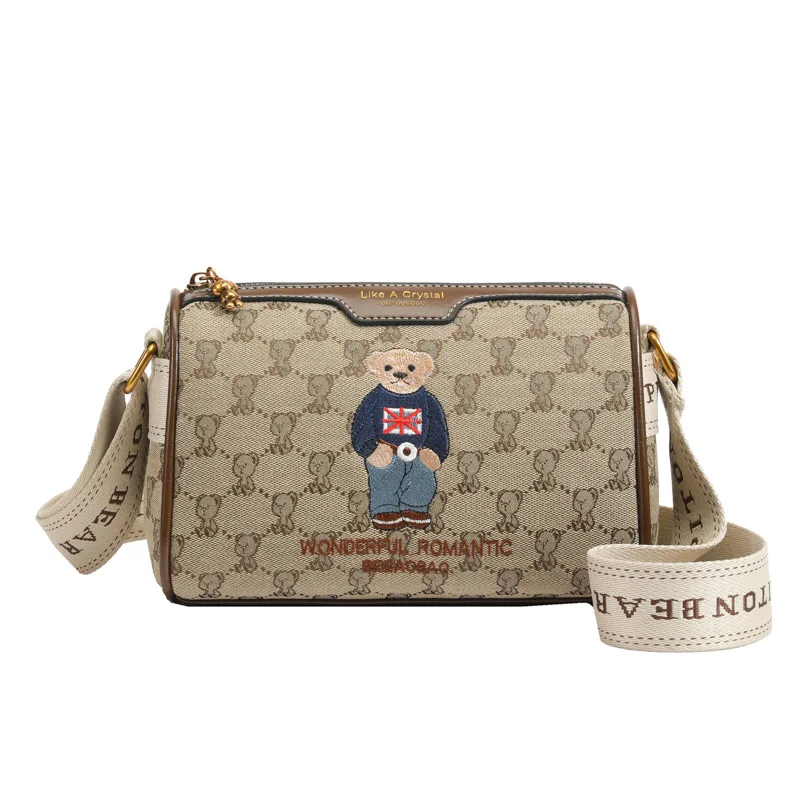 Casual Canvas Crossbody Bag Faionable Single oulder Women's Bag Versatile Trendy Handbag Commuter Sle Medium Hardn