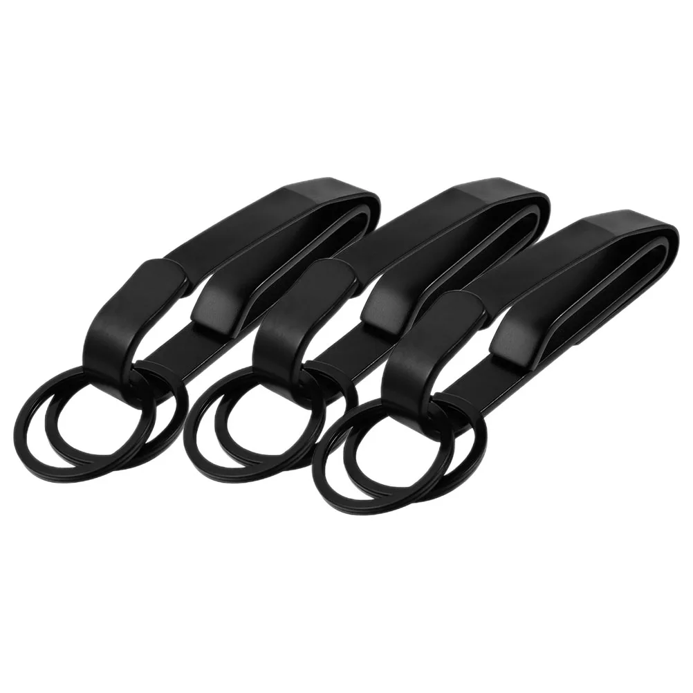 

3pcs Key Chain Stainless Steel Heavy Duty Waist Clip for Men Detachable Ring Fits Belts Pockets Backpacks Outdoor