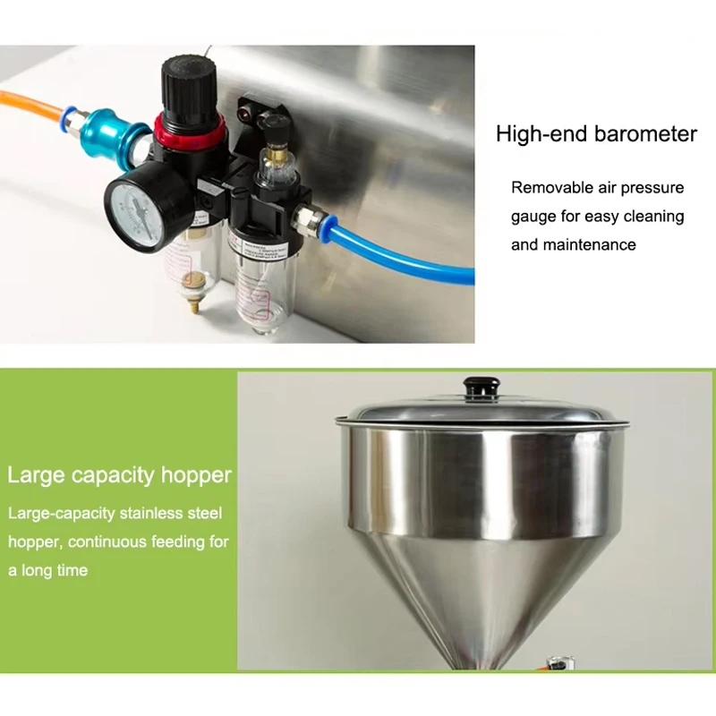 PBOBP Full Pneumatic Single Head Cheap Price Semi Automatic Small Piston Paste and Liquid Filling Machine