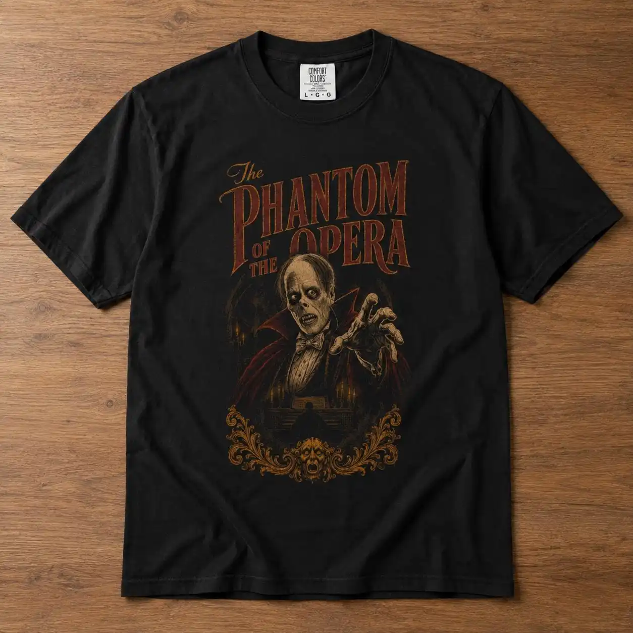 Phantom of the Opera Shirt, Vintage Horror Tee, Classic Monster Movie  Silent Film T Shirt, Gothic Graphic Tee