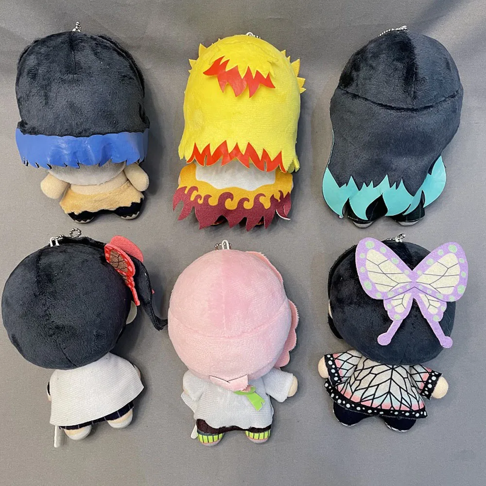 Breloczek pluszowy Demon Slayer 15 cm, japońskie anime Akaza Rui Iguro Obanai Tanjirou Kamado Nezuko, wypchane zabawki, zawieszka, prezent