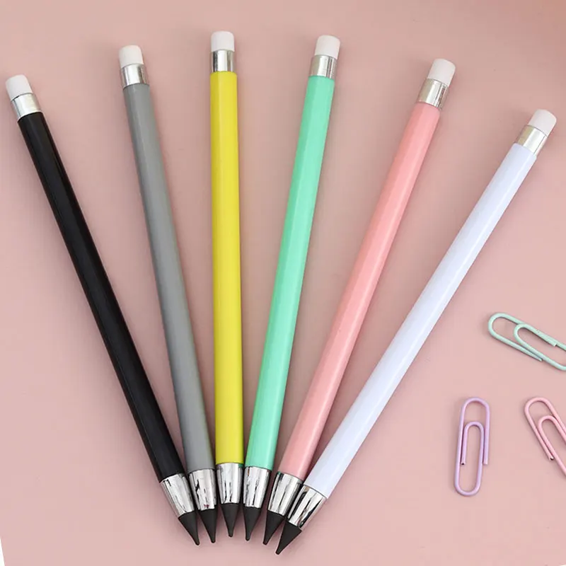 

Карандаш без чернил HB, неограниченная ручка для письма, инструмент для скетчинга, офисные принадлежности, школьные принадлежности, 7 шт.