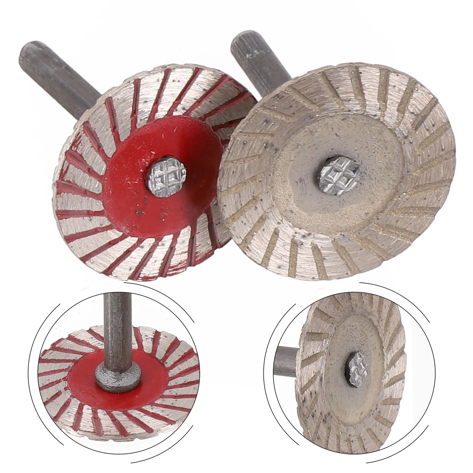 Ferramentas elétricas disco de corte lâminas de serra circular lâmina de corte diamante rotativo turbo disco com mandril madeira metal pedra