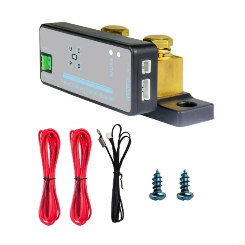 57QF Charge Discharge Multimeter Battery Monitor DC8-100V Multimeter Coulometer Voltage Current Energy Tester 150A/300A/500A