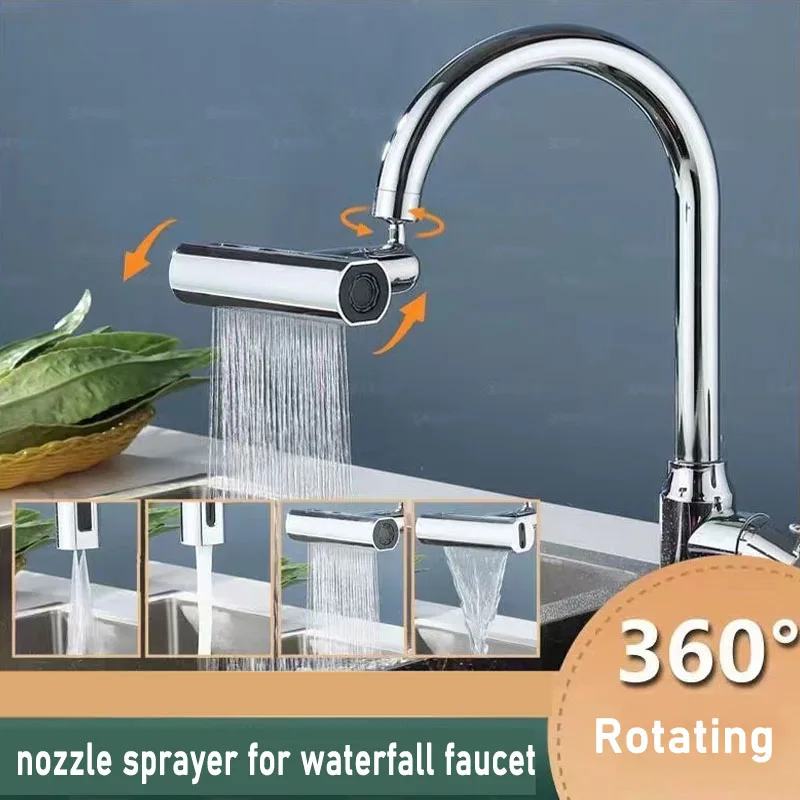 Faucet Extender Kitchen Sink Bathroom Rotary Faucet Nozzle Filter Diffuser Water Saving Universal Faucet Connector Mixers Tap Ac