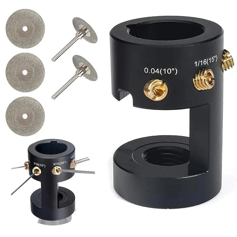 タングステン電極研ぎ器,TIG溶接ツール,マルチアングルおよびオフセット,水平穴,切断スロット,グラインダーツール