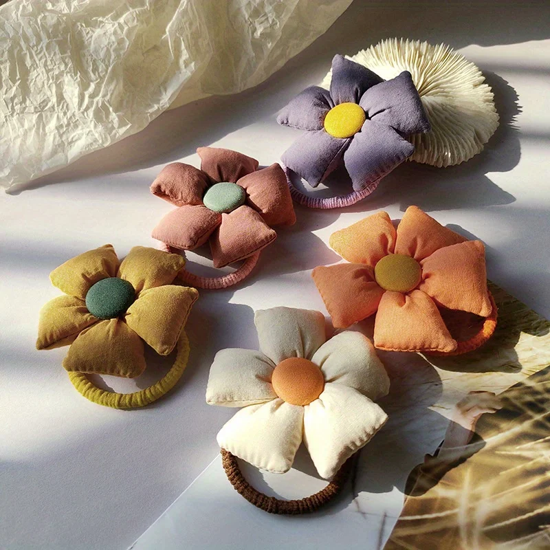 

Elastic Non-Slip Hair Bands for Girls Kids Cute Flower Bow Design Adjustable Children Headbands Party Gift Hair Accessories