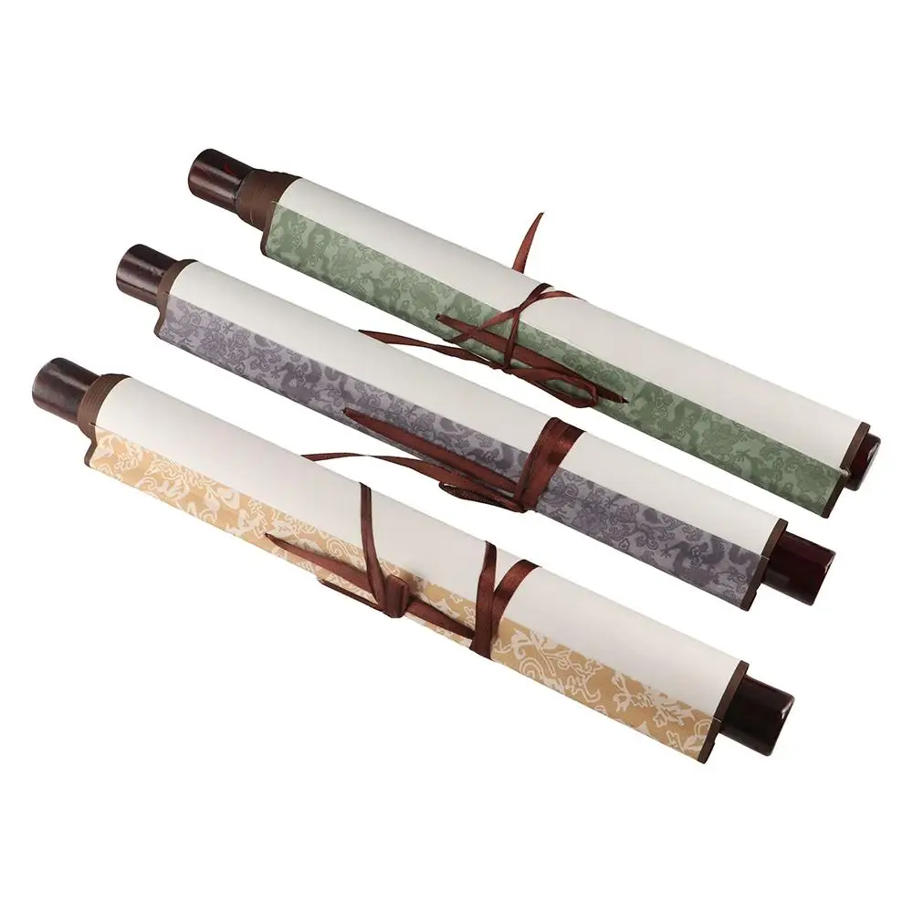 الحرف اليدوية لوازم ديكور المنزل ورق الأرز رسم قماش مخطوطات الخط تصاعد اللوحة التمرير فارغة معلقة التمرير