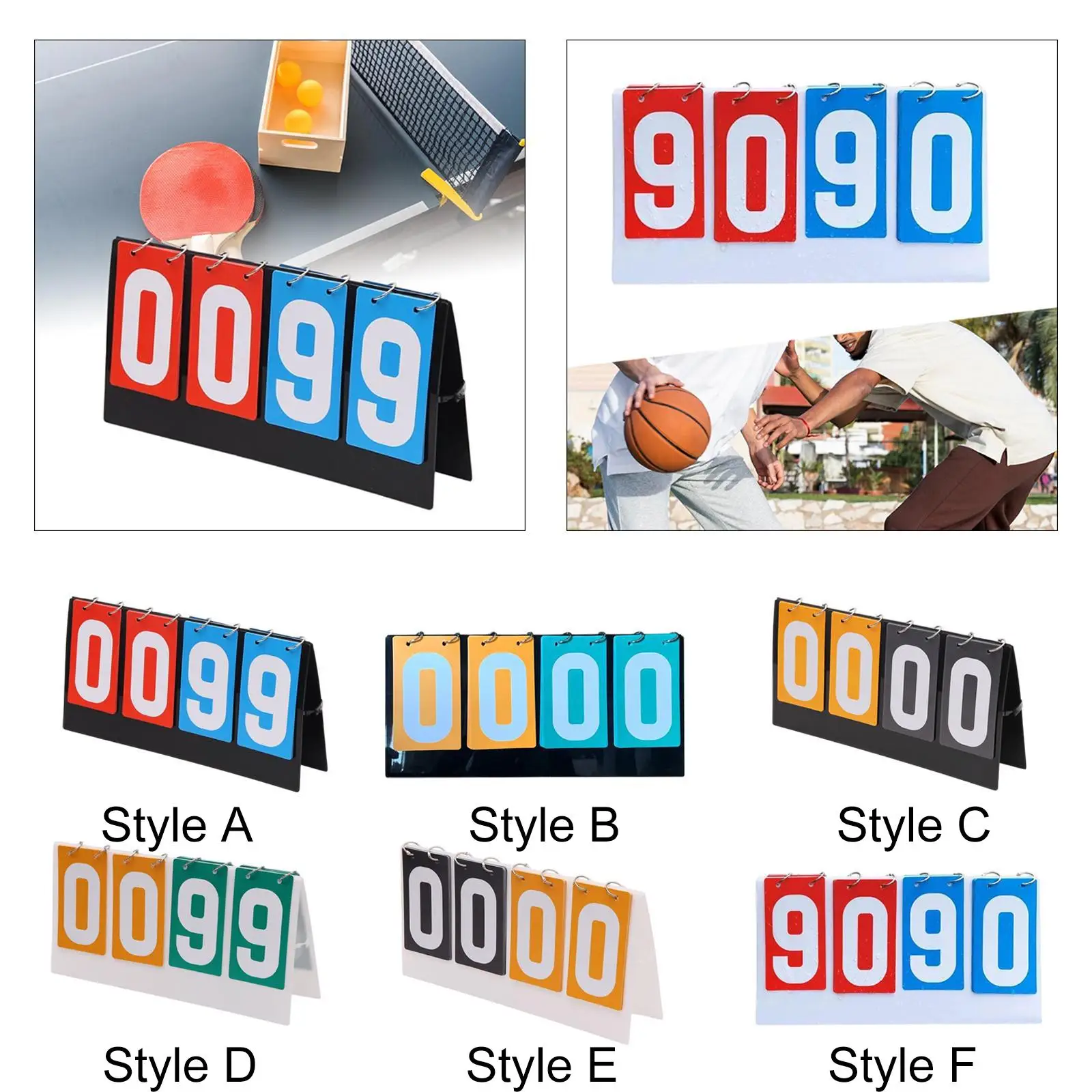 Tableau de bord sportif pour les jeux d'équipe, flipper, gardien de score, tennis multi-sports