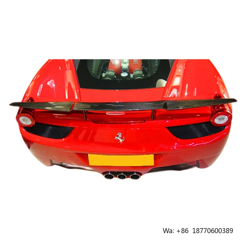 

GT Style Carbon Fiber Rear Spoiler Wing Trunk Spoiler for Ferrari 458 Italy