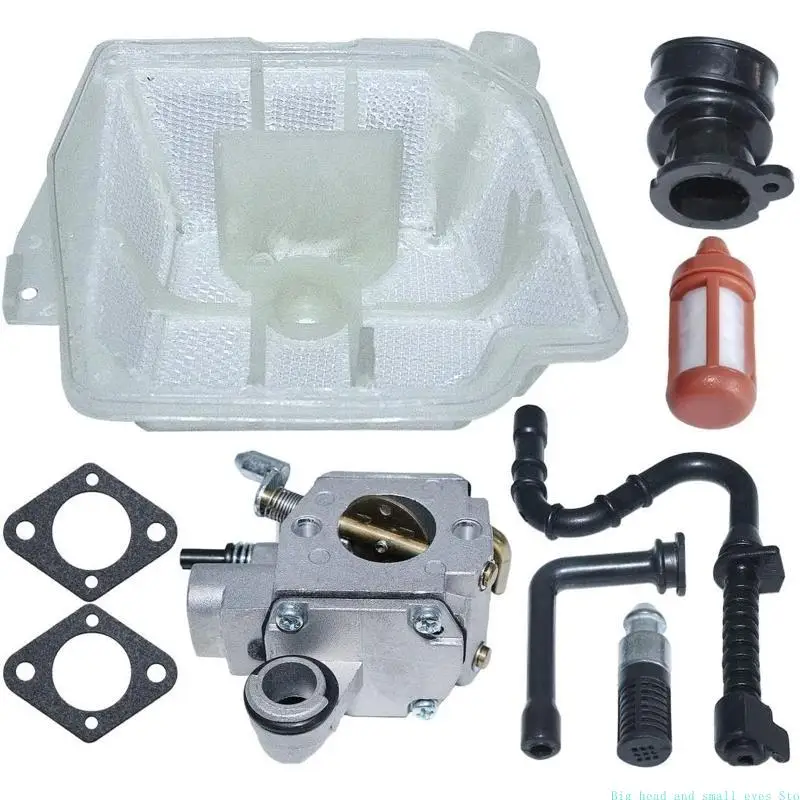 581C C3R-S236 Carb Carb Gasket لـ MS361 MS 361 Chainsaw استبدال 1135 120 0601 مع مرشح زيت وقود الهواء