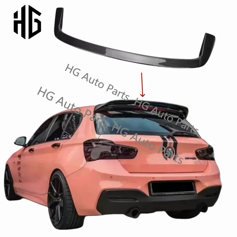 

Car Rear Roof Trunk Lid Spoiler Wings For BMW 1 Series F20 F21 2011-2018 116i 120i 118i M135i M140i Carbon Tail Spoiler Exterior