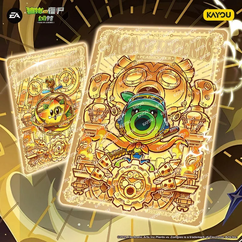 Genuine KAYOU Plants Vs Zombies Limited Edition Fantasy Cosmic Journey Pack Trading Cards Anime Peripherals Kids Holiday Gifts
