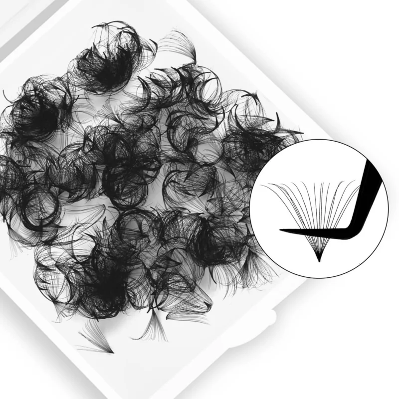 SENSE LASHES 500 Fans Loose Fan Lashes Eyelash Extensions 12D 14D 16D 20D 30D 40D Pointy Base Premade Russian Volume Lash