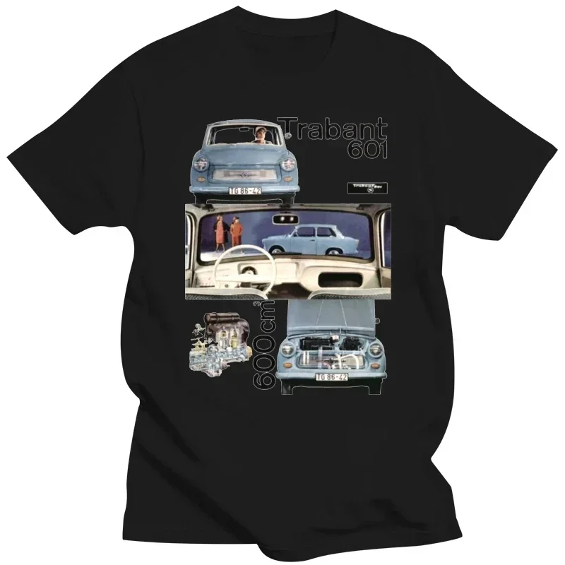 T-Shirt 2024 Fashion Men T-SHIRT MAGLIA GERMANIA EST COMUNISMO TRABANT AUTO VINTAGE DDR oversized casual streetwear Summer Male