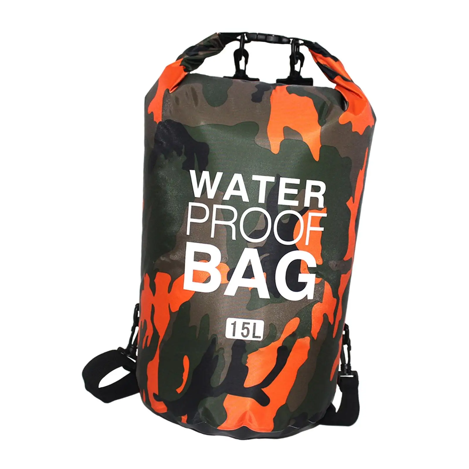 Waterproof Backpack Roll Top Floating Dry Bag Shoulder Bag Dry Floating Dry Bag for Swimming Hiking Fishing Outdoors Sailing