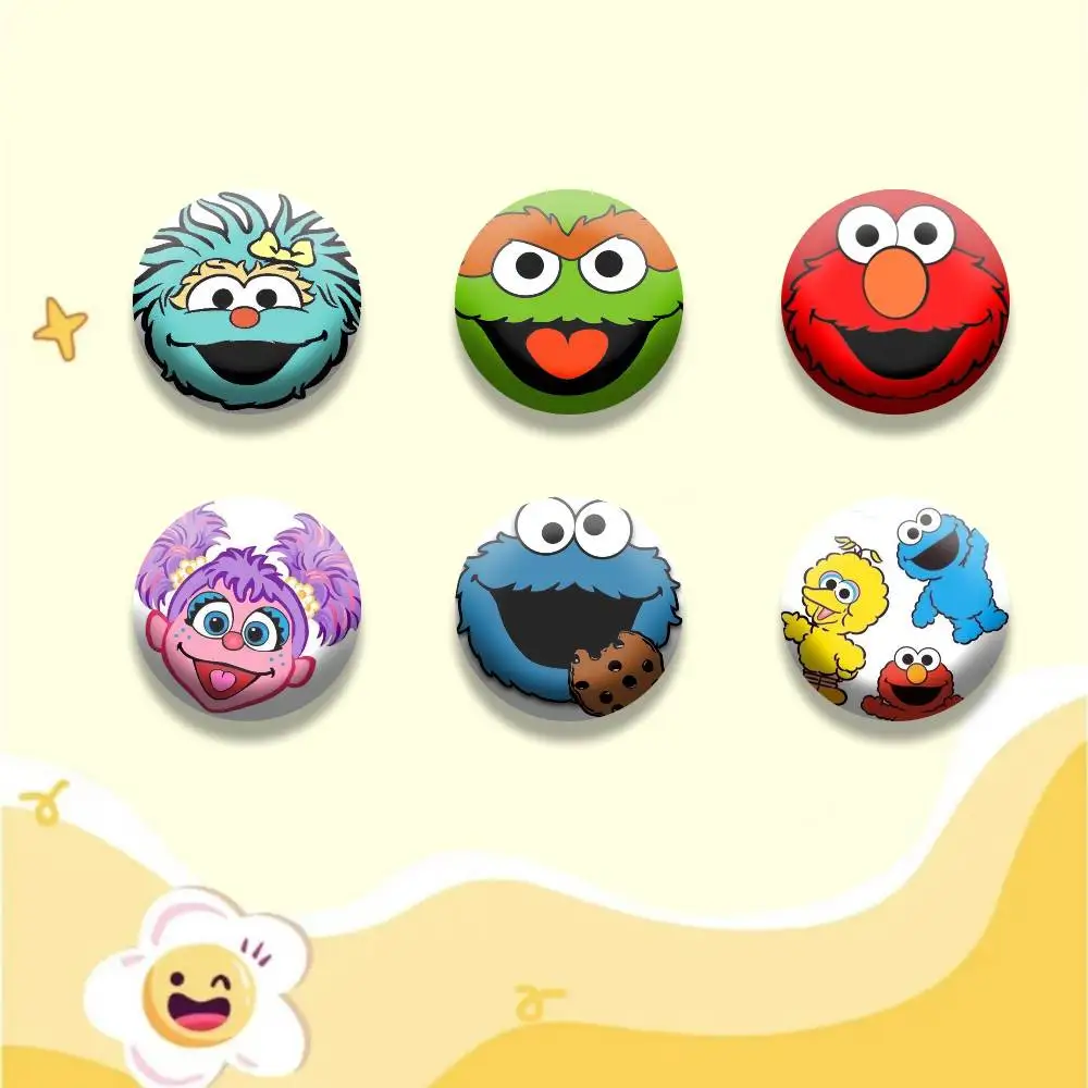 

cartoon S-Sesame Street Button Pins Backpack Clothing Decor Brooch Badge Jewelry Gifts for Kids
