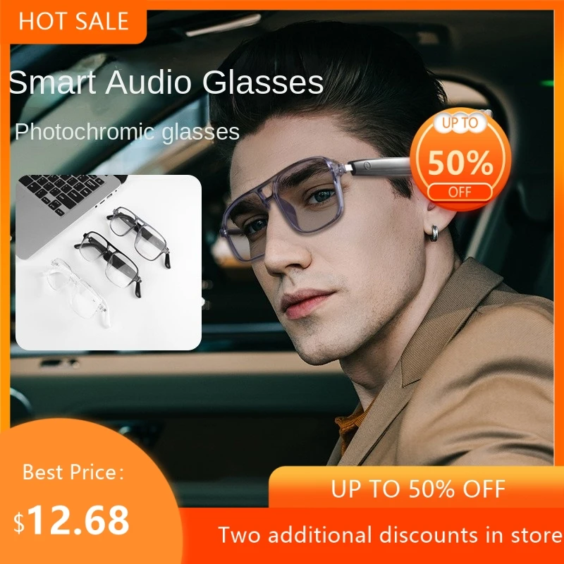 

Smart Glasses Bluetooth Audio Dual Beam Color Changing Mirror Anti Blue Light Listening To Music And Calling Sunglasses New 2026