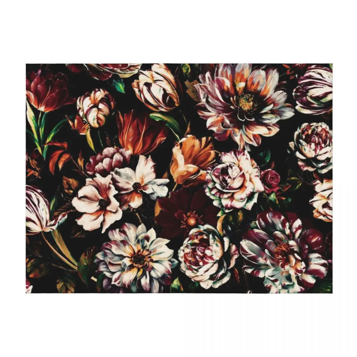 

Dark Garden II Throw Blanket Soft Custom sofa bed Blankets For Baby Blankets
