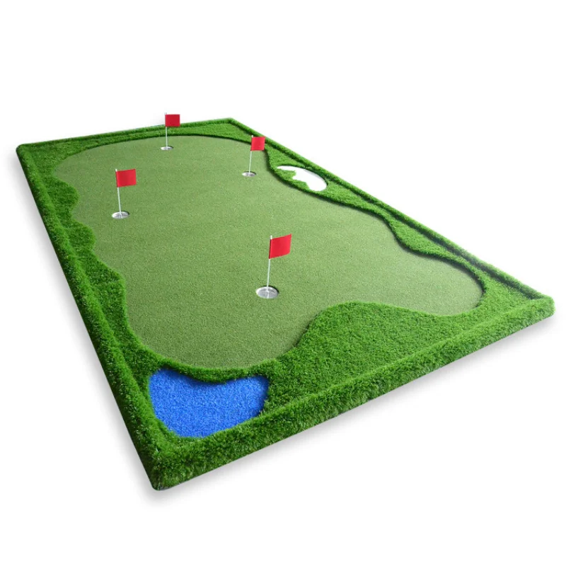 Portable Golf Putting Green Golf Mat Putting Anti-Water Rubber Mat for Mini Golf Course Use