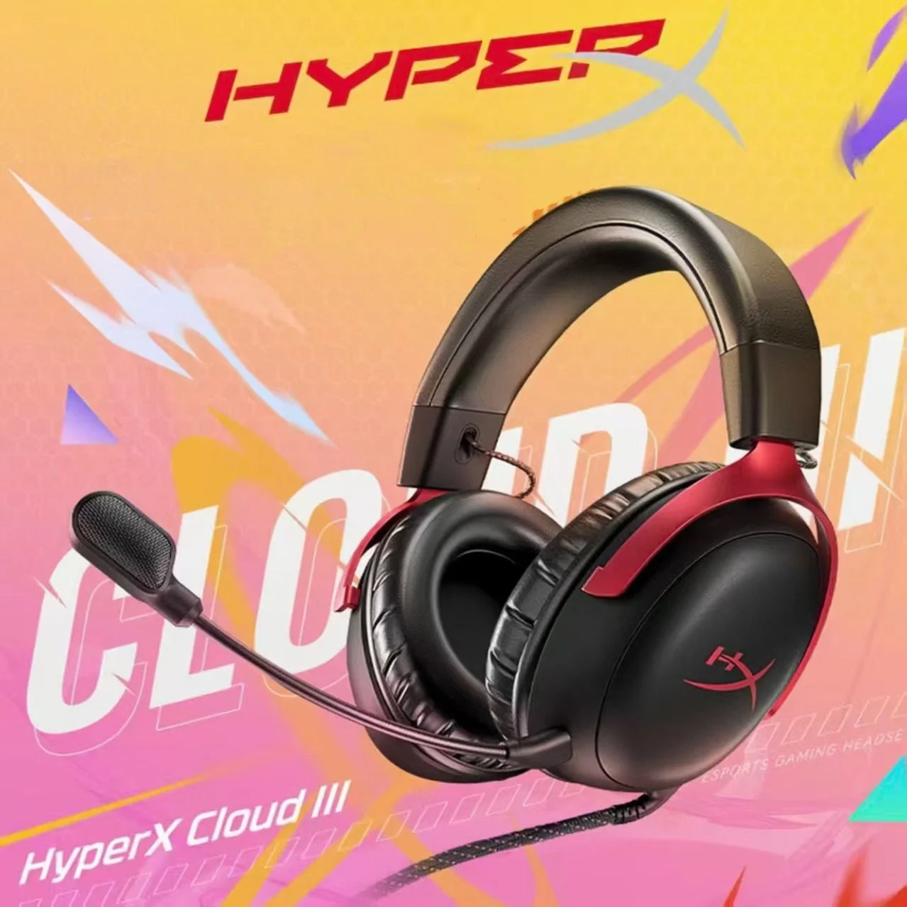 HyperX Cloud 3 III Wired Gaming Headset With DTS Sound Mic/Support HyperX Software USB Gaming Headphone For PC PS Xbox Switch