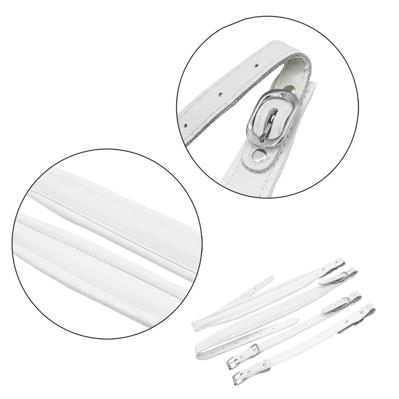 

1 Pair Leather Accordion Strap 16 Bass-120 Bass Accordion Universal Shoulder Strap Waterproof Adjustable (Black)