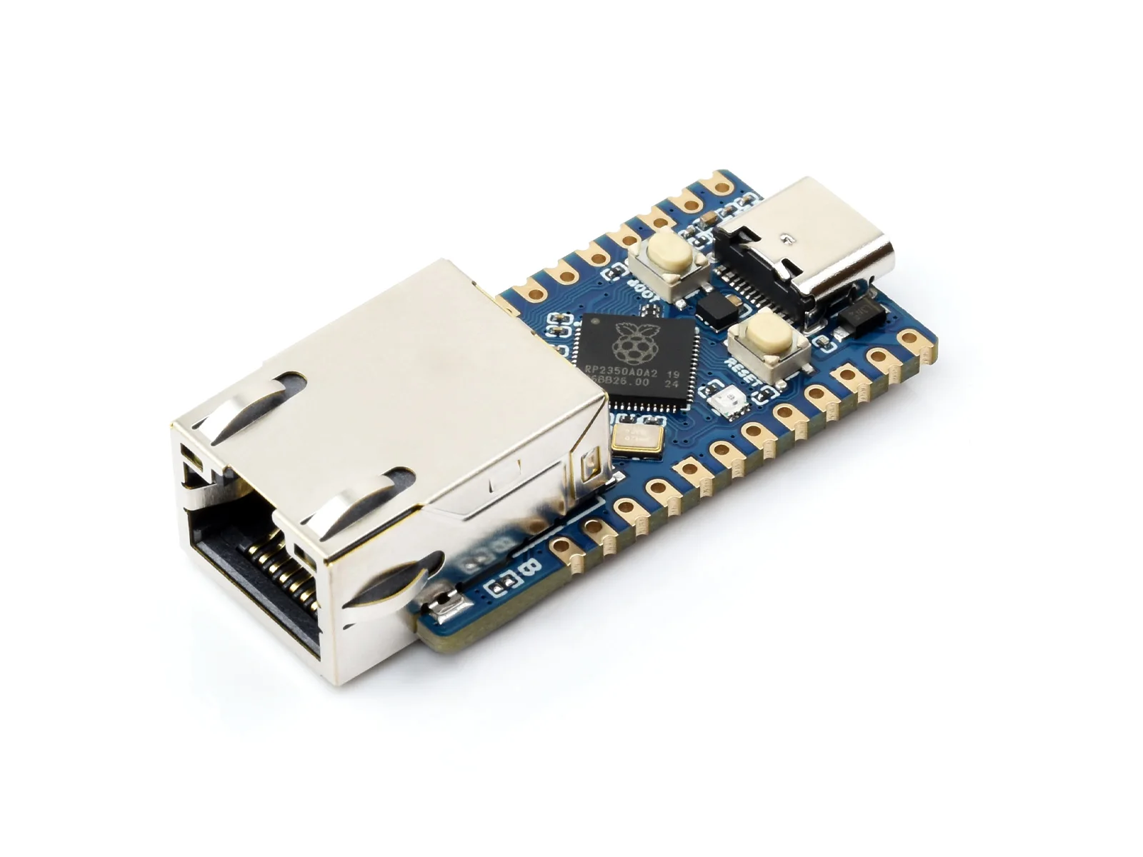 RP2350-ETH,RP2350 Ethernet Port Module, Raspberry Pi Microcontroller Development Board,Dual-Core/Architecture Microcontroller