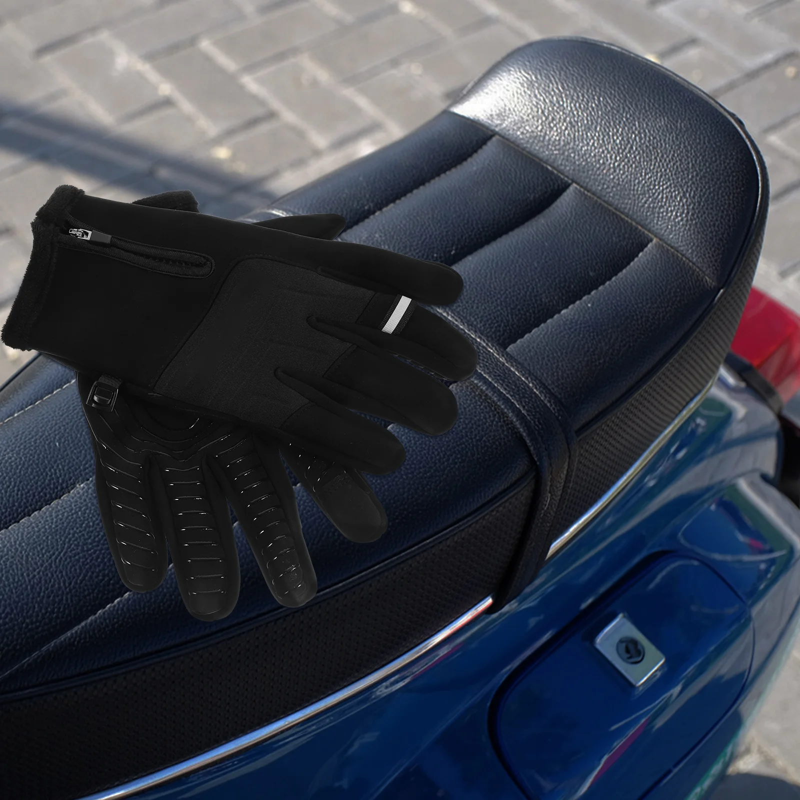 

Winter Cycling Gloves for Men Screen Silicone Gel Breathable Riding Gloves Suitable for Running Fishing