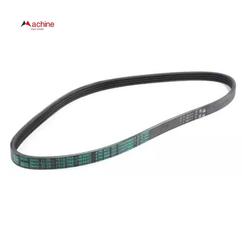 11287512762 4PK863 Car Ribbed V-belt for 03-06 BMW E39 520i M54 525i 530i E46 325Ci 320Ci M54 Generator Belt Engine Belt