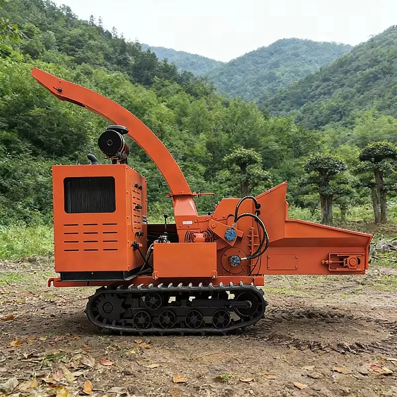 High Stability Wood Chipper Shredder Low Noise Operation Customized Working Parameter for Urban Greening Waste Disposal