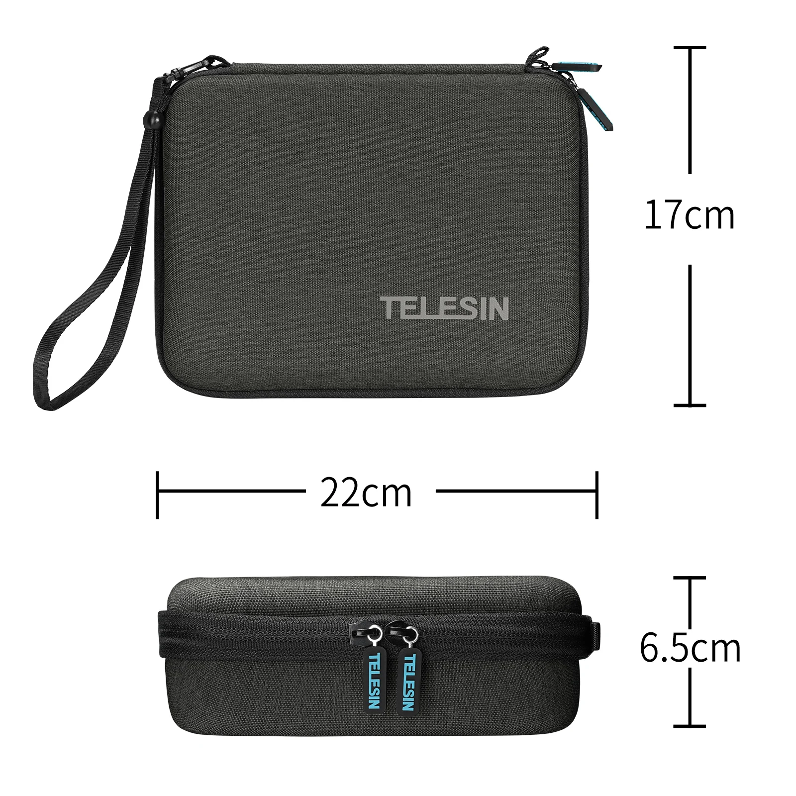 TELESIN Modular DIY Carry Handbag Case Travel Storage Protect Bag for GoPro Hero 13 12 11 10 9 8 7 SJCAM DJI OSMO Action 3 4 5