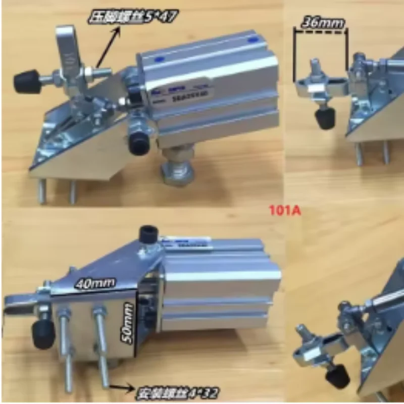 Pneumatic‑cylinder‑driven vertical‑horizontal toggle clamp quick‑release clamps 101A 12050 12050UL